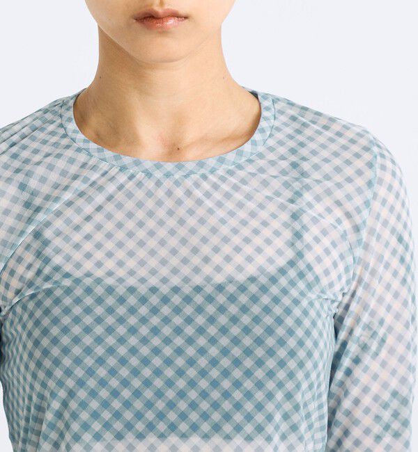 Edition「シアープリント クルーネックトップ」|Tシャツ・カットソー|