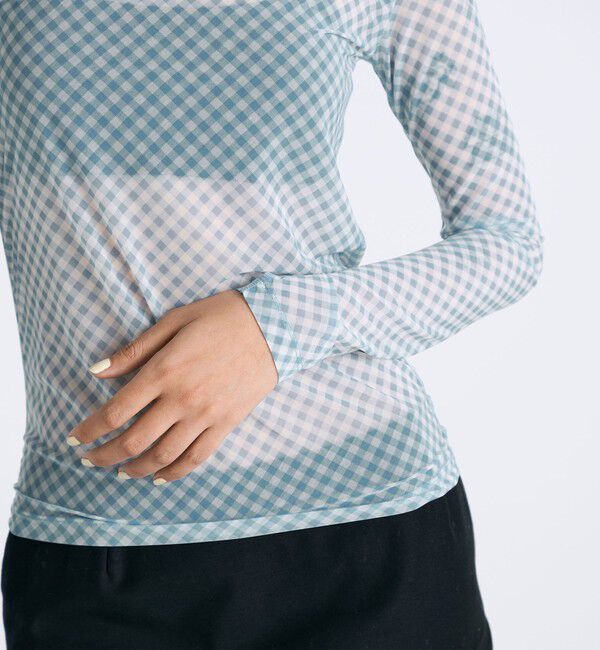 Edition「シアープリント クルーネックトップ」|Tシャツ・カットソー|