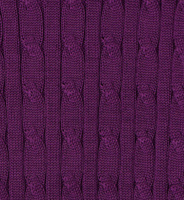 MACPHEE「ギザケーブル ハーフスリーブプルオーバー」|ニット・セーター|