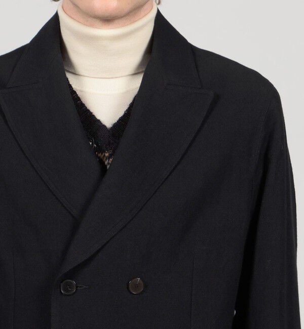 TOMORROWLAND MENS「ウールリネンコットン ダブルブレステッド 4Bジャケット」|テーラードジャケット|