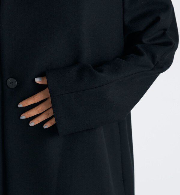 Edition「Super120's ライトメルトン ショートコート」|ピーコート|