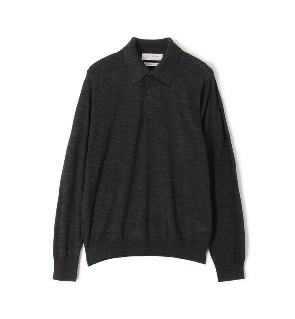 TOMORROWLAND MENS「TOMORROWLAND tricot スーパーファインメリノウール ニットポロシャツ S-WOOL」|ニット・セーター|17 チャコールグレー