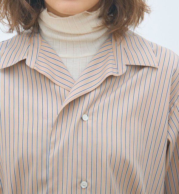 MACPHEE「コットンブロード ベルト付きチュニックシャツ」|チュニック|