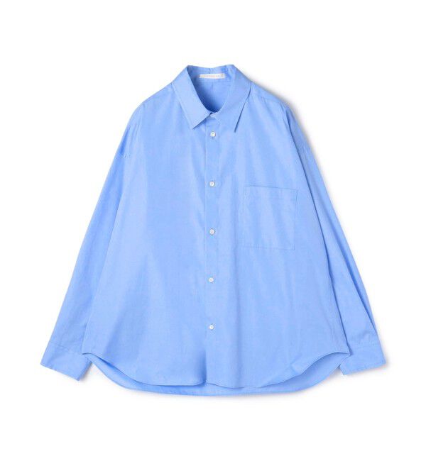 GALERIE VIE「スムースドライコットン メンズライクシャツ」|シャツ・ブラウス|63 ライトブルー