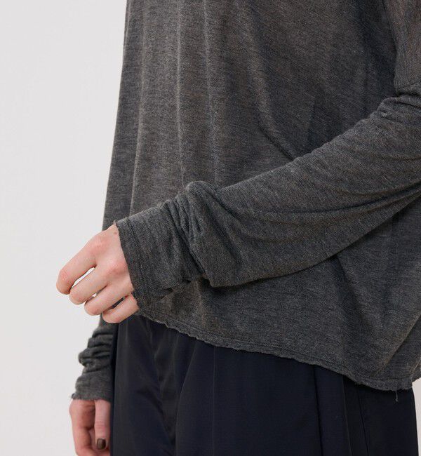 GALERIE VIE「レーヨンカシミヤジャージー ビルドネックプルオーバー」|Tシャツ・カットソー|