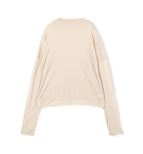 GALERIE VIE「レーヨンカシミヤジャージー ビルドネックプルオーバー」|Tシャツ・カットソー|41 ライトベージュ