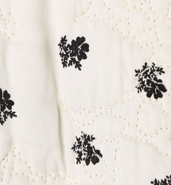 SOULEIADO「レーヨンサテンキルト リバーシブルジャケット」|ノーカラージャケット|