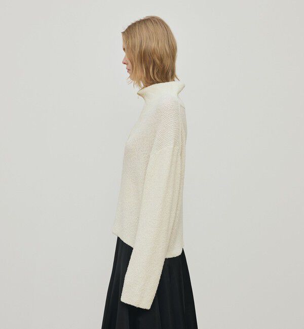 DES PRES「カールヤーンニット ハーフジッププルオーバー」|ニット・セーター|