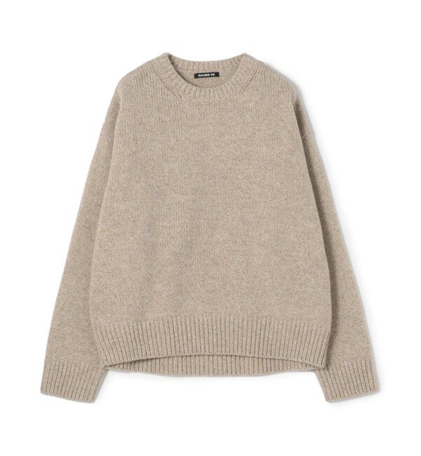 GALERIE VIE「ファインウール クルーネックプルオーバー」|ニット・セーター|44 ベージュ系