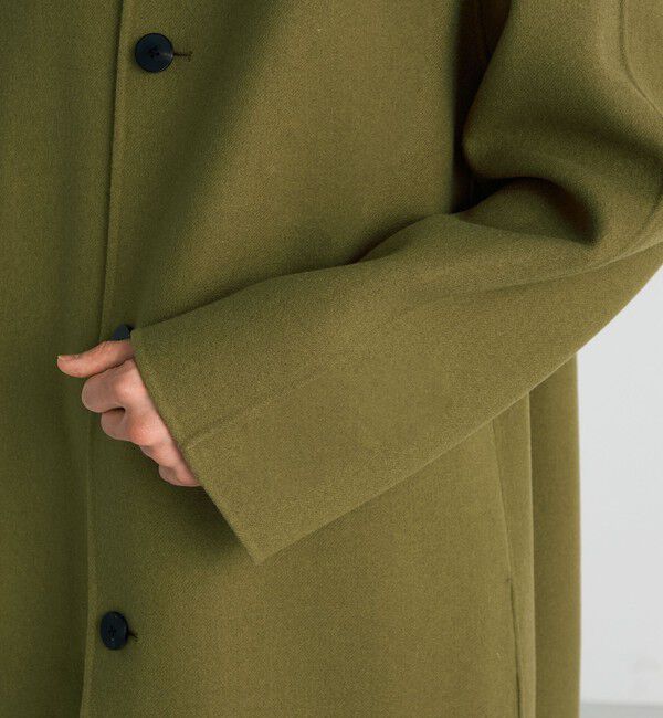 Edition「ウールカシミヤダブルフェイス ロングコート」|ステンカラーコート|