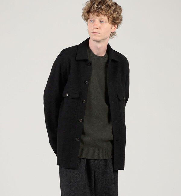 TOMORROWLAND MENS「ボイルドウール シャツブルゾン MANTECO」|ブルゾン・スタジャン|