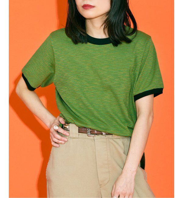  「[THE MOOD]リンガーTEE」|Tシャツ・カットソー|グリーン