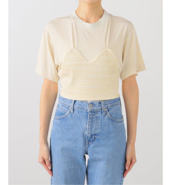  「TOGA PULLA RIB jersey S/S TP252-JK234：カットソー」|Tシャツ・カットソー|