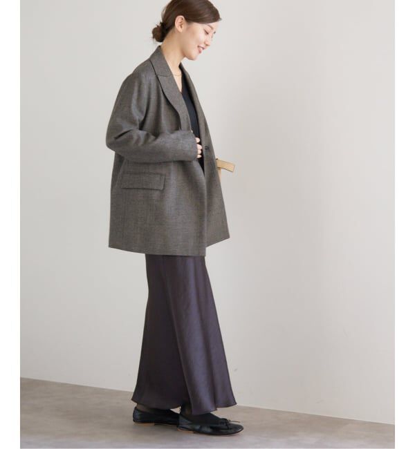 IENA「《追加13》ダブルサテンスカート」|スカート|