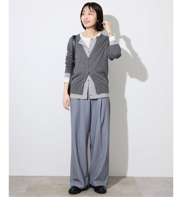 SLOBE IENA「フェイクレイヤードカーディガン」|カーディガン|