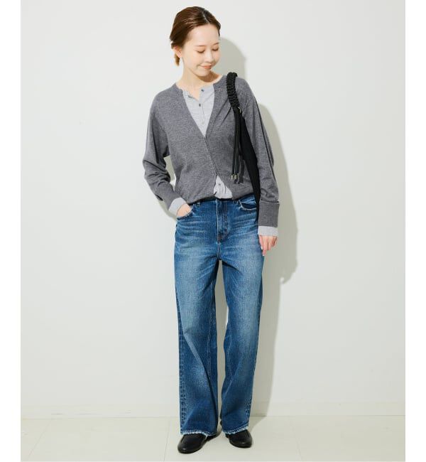 SLOBE IENA「フェイクレイヤードカーディガン」|カーディガン|