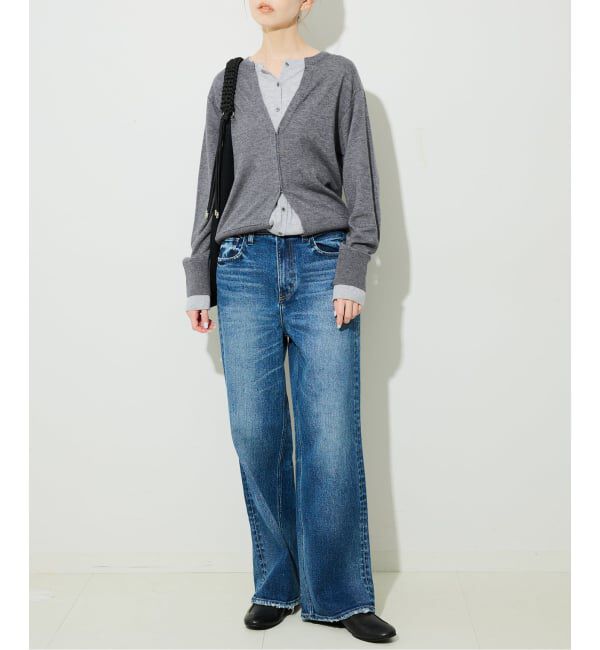 SLOBE IENA「フェイクレイヤードカーディガン」|カーディガン|