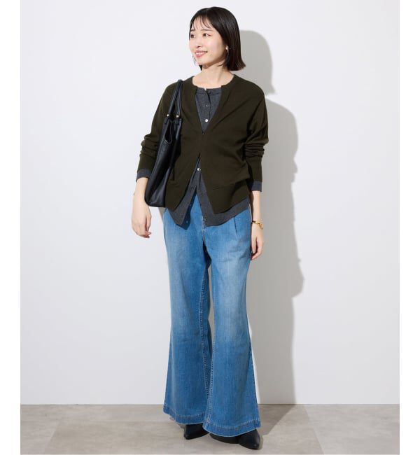 SLOBE IENA「フェイクレイヤードカーディガン」|カーディガン|