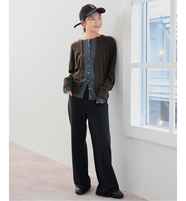 SLOBE IENA「フェイクレイヤードカーディガン」|カーディガン|