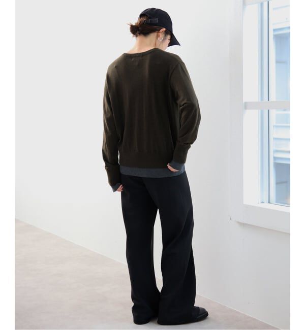 SLOBE IENA「フェイクレイヤードカーディガン」|カーディガン|