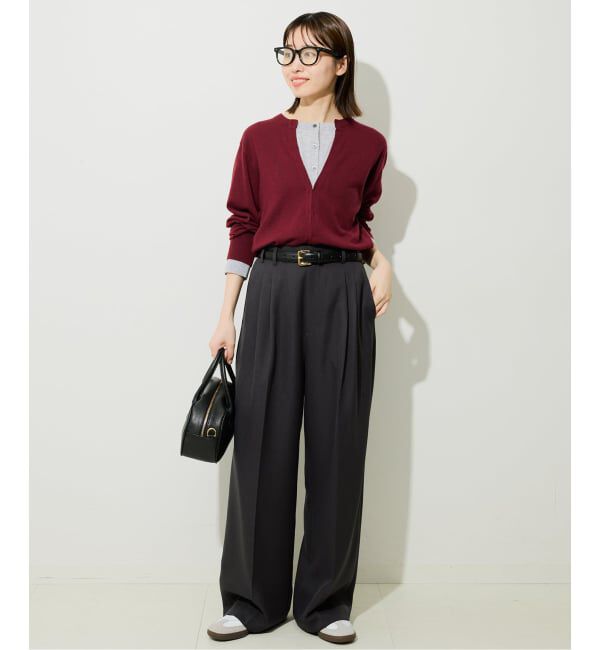 SLOBE IENA「フェイクレイヤードカーディガン」|カーディガン|