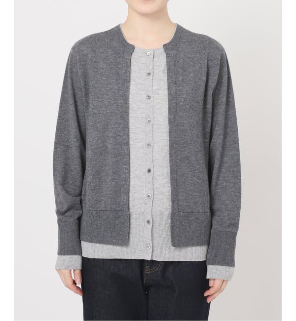 SLOBE IENA「フェイクレイヤードカーディガン」|カーディガン|