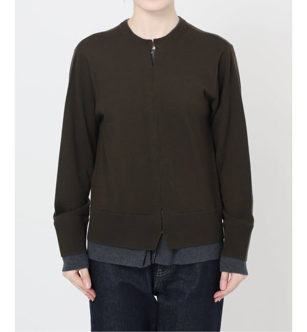 SLOBE IENA「フェイクレイヤードカーディガン」|カーディガン|