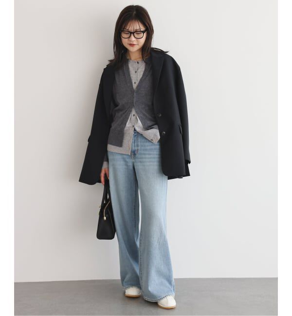 SLOBE IENA「フェイクレイヤードカーディガン」|カーディガン|