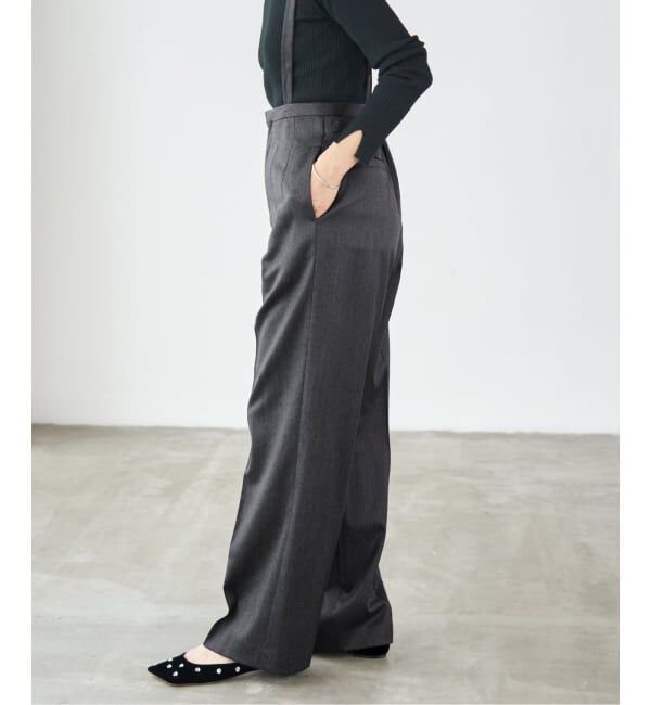 IENA「サスペンダーパンツ」|スラックス|