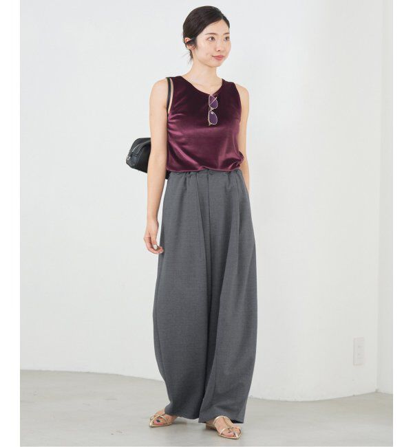 IENA「コクーンパンツ」|スラックス|