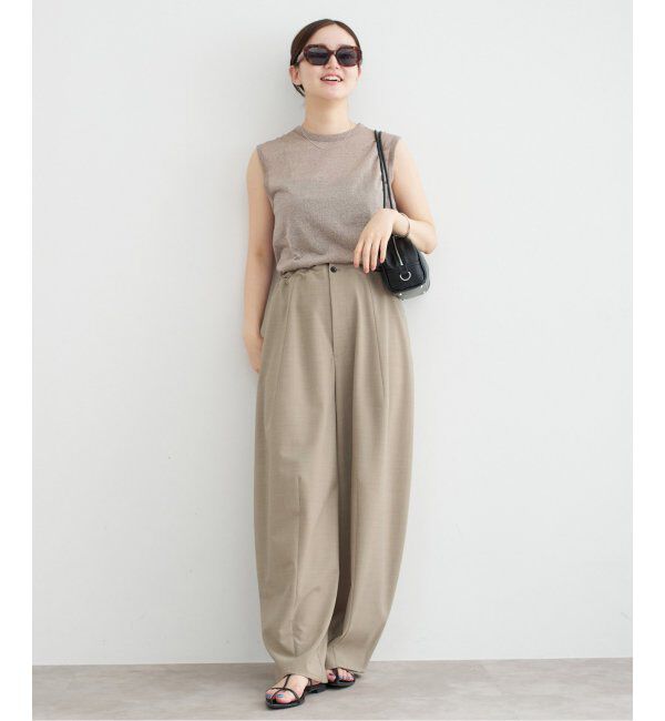 IENA「コクーンパンツ」|スラックス|