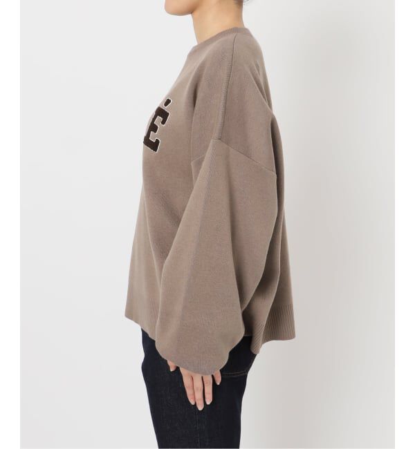 SLOBE IENA「《追加2》サガラ刺繍スウェットライクニット」|ニット・セーター|