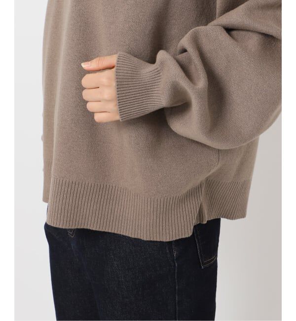 SLOBE IENA「《追加2》サガラ刺繍スウェットライクニット」|ニット・セーター|