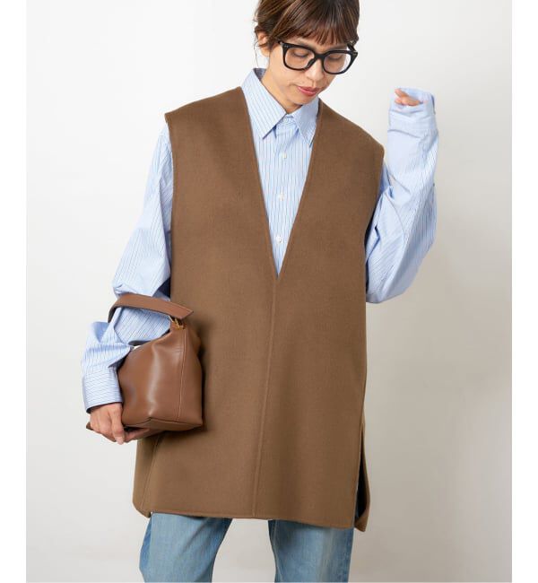 IENA「Super160ダブルフェイスベスト」|ダウンベスト・ベスト|ブラウン