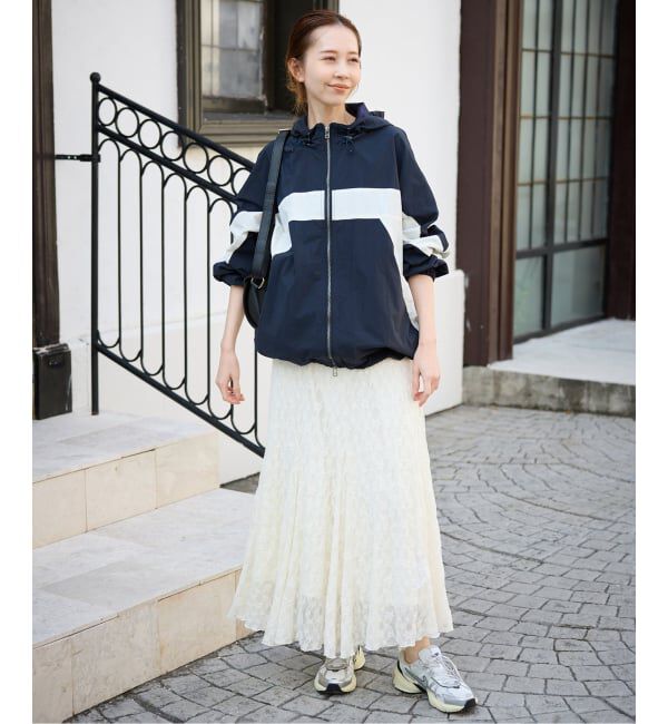 SLOBE IENA「《WEB限定/追加予約》レースランダムフレアスカート」|スカート|