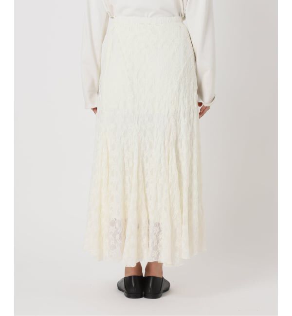 SLOBE IENA「《WEB限定/追加予約》レースランダムフレアスカート」|スカート|