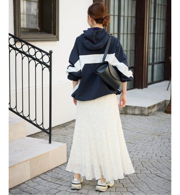 SLOBE IENA「《WEB限定/追加予約》レースランダムフレアスカート」|スカート|