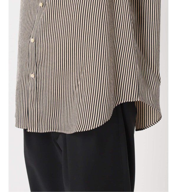 EDIFICE「《追加》パターンクレープ ショートスリーブ バンドカラーシャツ」|シャツ・ブラウス|