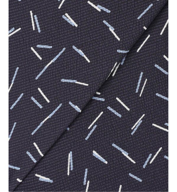 EDIFICE「《追加》パターンクレープ ショートスリーブ バンドカラーシャツ」|シャツ・ブラウス|