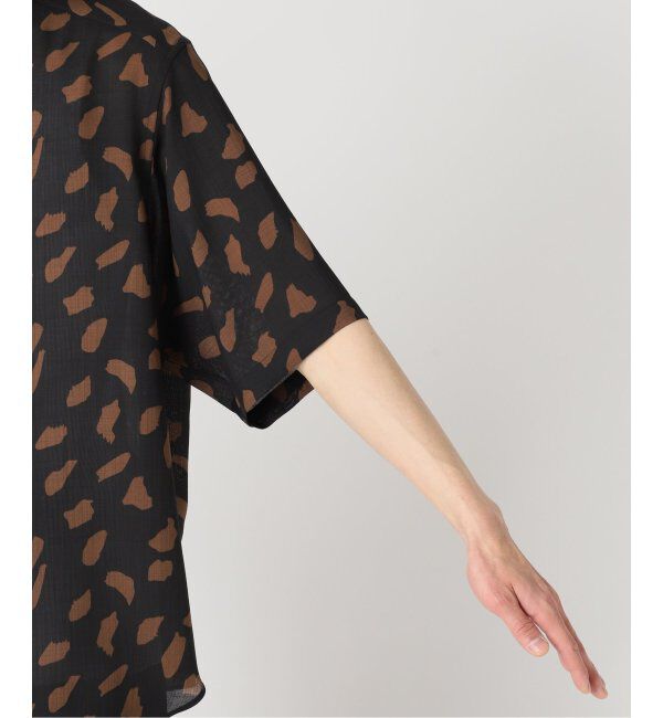 EDIFICE「《追加》パターンクリスプショートスリーブバンドカラーシャツ」|シャツ・ブラウス|