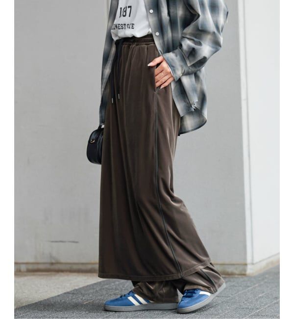 JOURNAL STANDARD relume「ベロアコードライントラックスカート」|スカート|