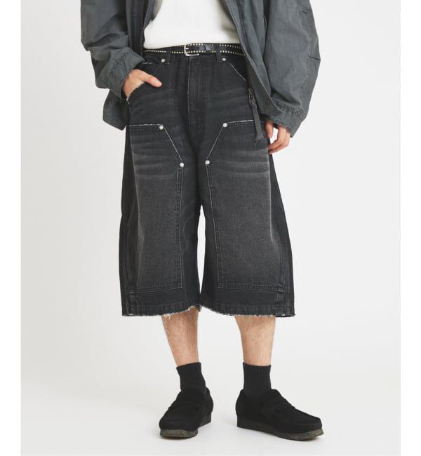 JOURNAL STANDARD「ダブル ニー バギー ショーツ」|その他|ブラック