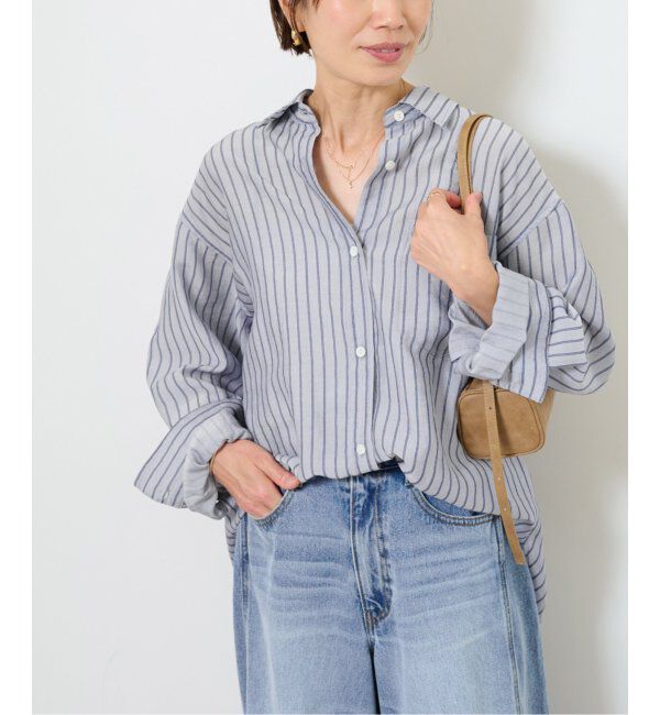 JOURNAL STANDARD relume「ダブルストライプソフトシャツ」|シャツ・ブラウス|サックスブルー