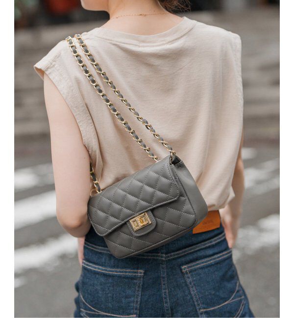 Spick and Span「AULENTTI/オウレンティ キルティングバッグ」|ショルダー・メッセンジャー|グレー