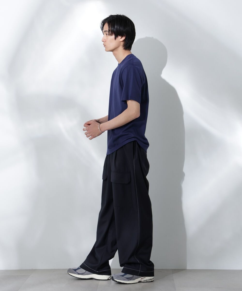 nano･universe「Anti Soaked(R) 汗染み防止 クルーネック レギュラーシルエットTシャツ」|Tシャツ・カットソー|