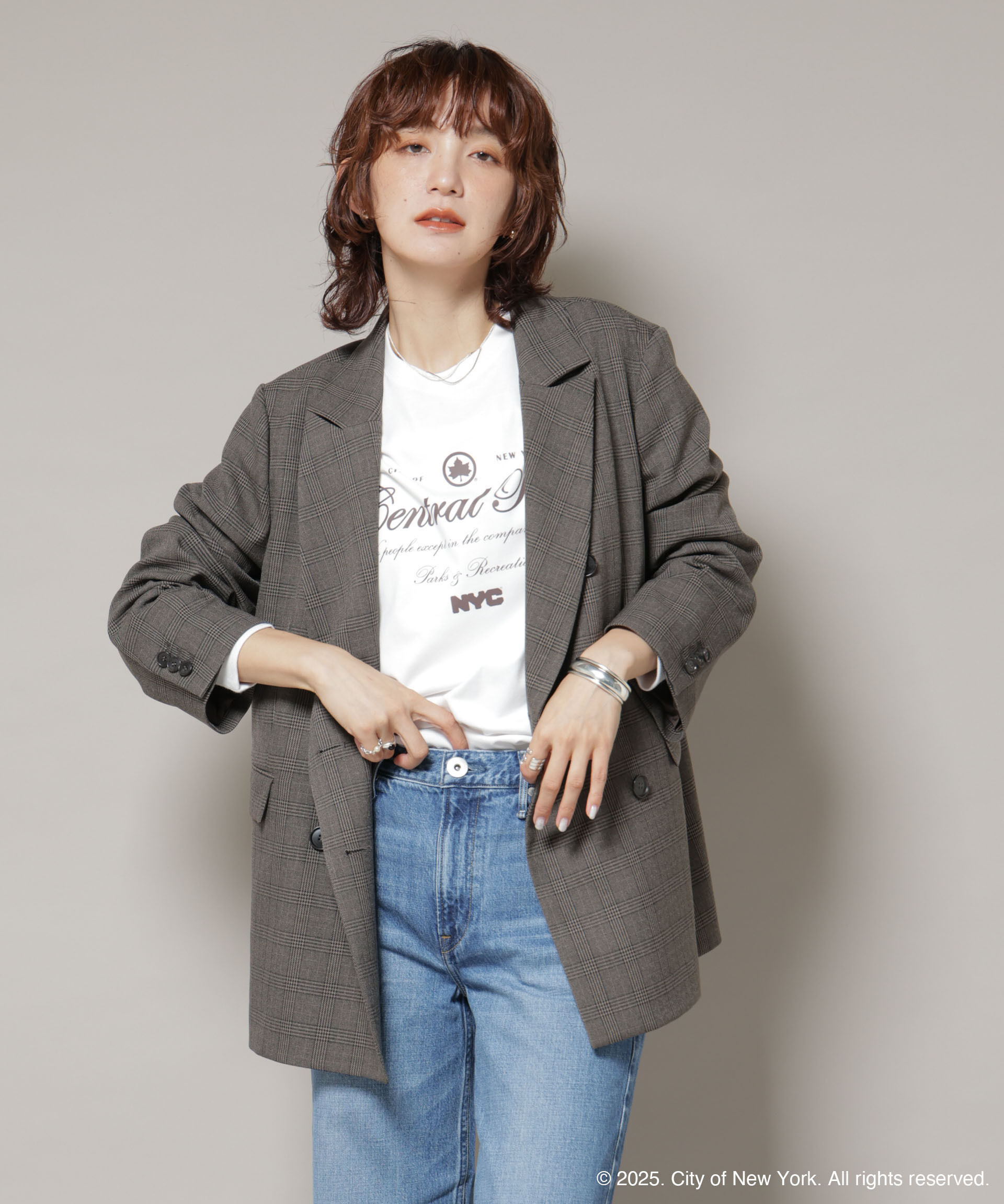 nano･universe「GOOD ROCK SPEED&times;Anti Soaked(R) 汗染み防止 NYC ロンT」|Tシャツ・カットソー|