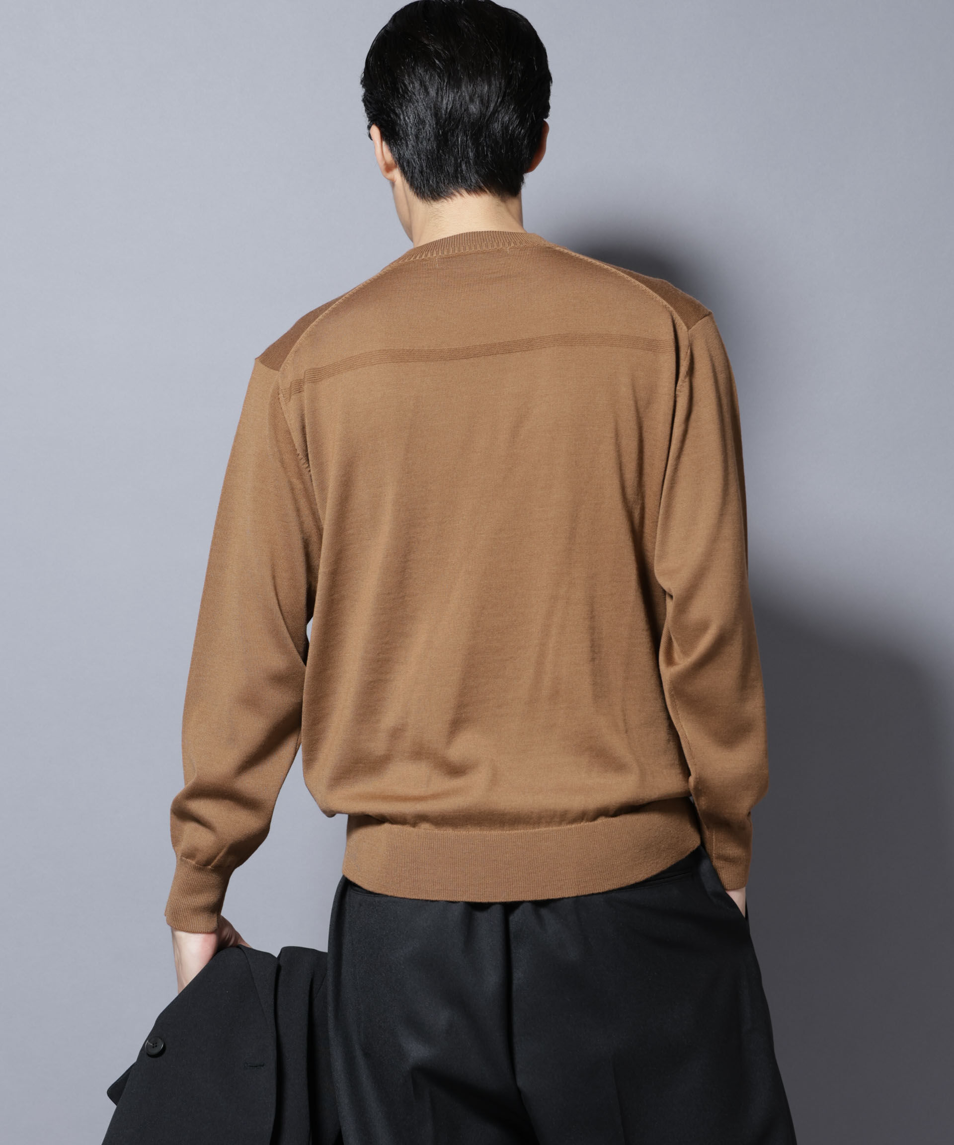 nano･universe「「毛玉レスニット」ファインゲージクルーネック」|ニット・セーター|