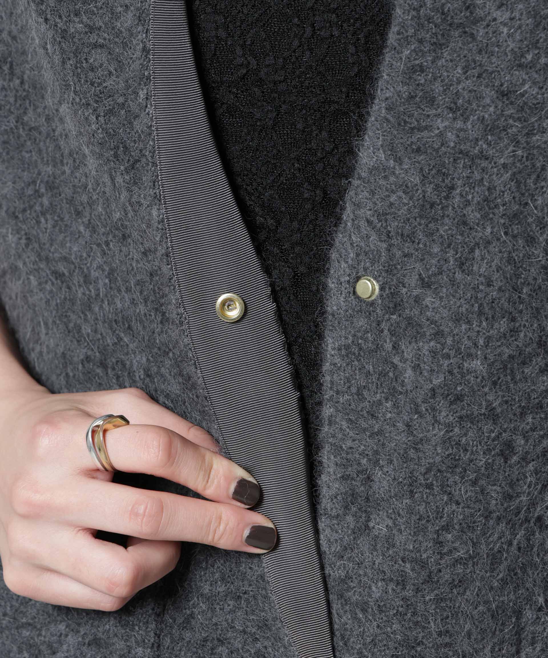 nano･universe「ウォッシャブルフォックスリバーニットジレ」|ニット・セーター|