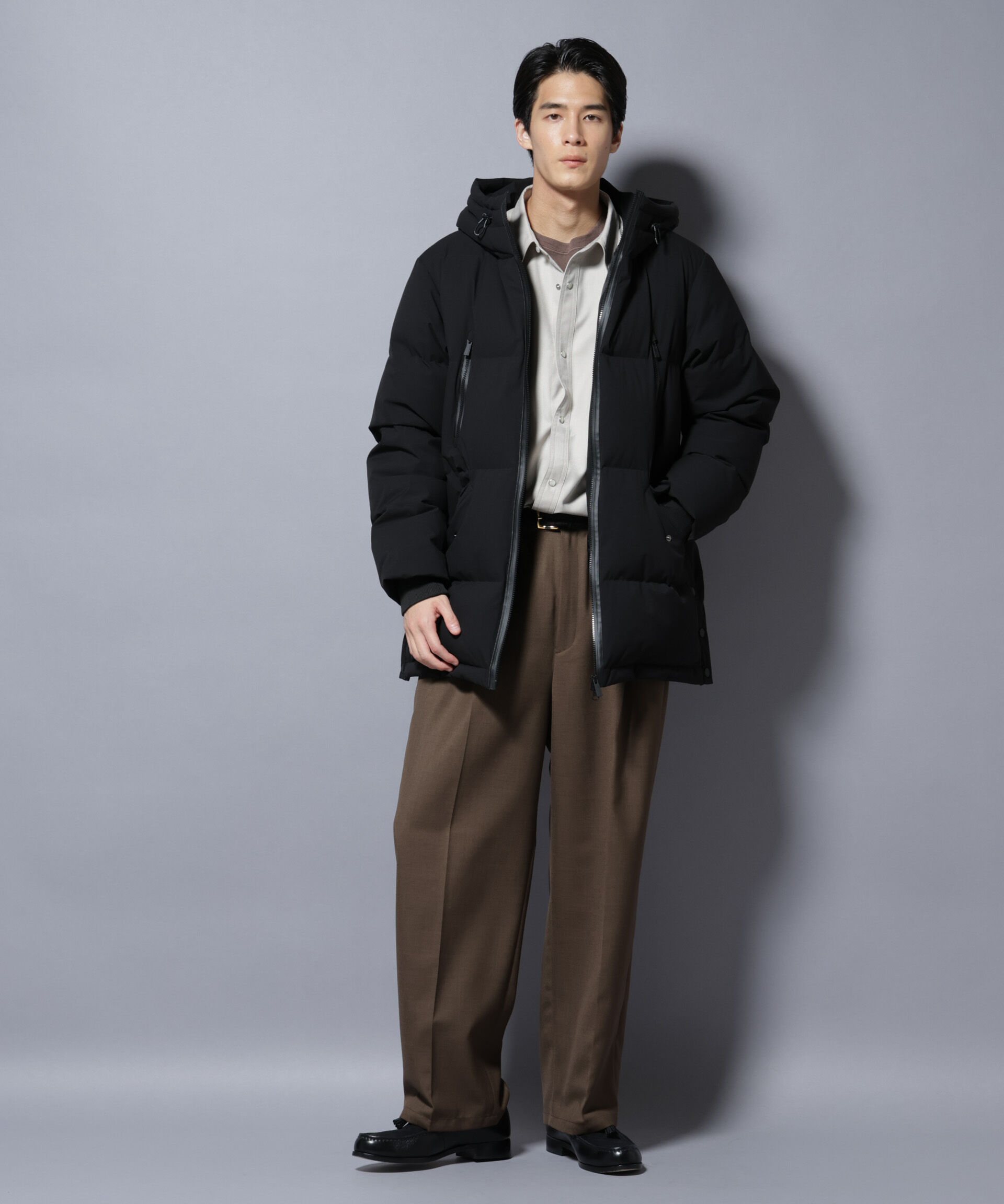 nano･universe「「大人のワイドパンツ」ドライギャバワイドイージースラックス」|チノ|