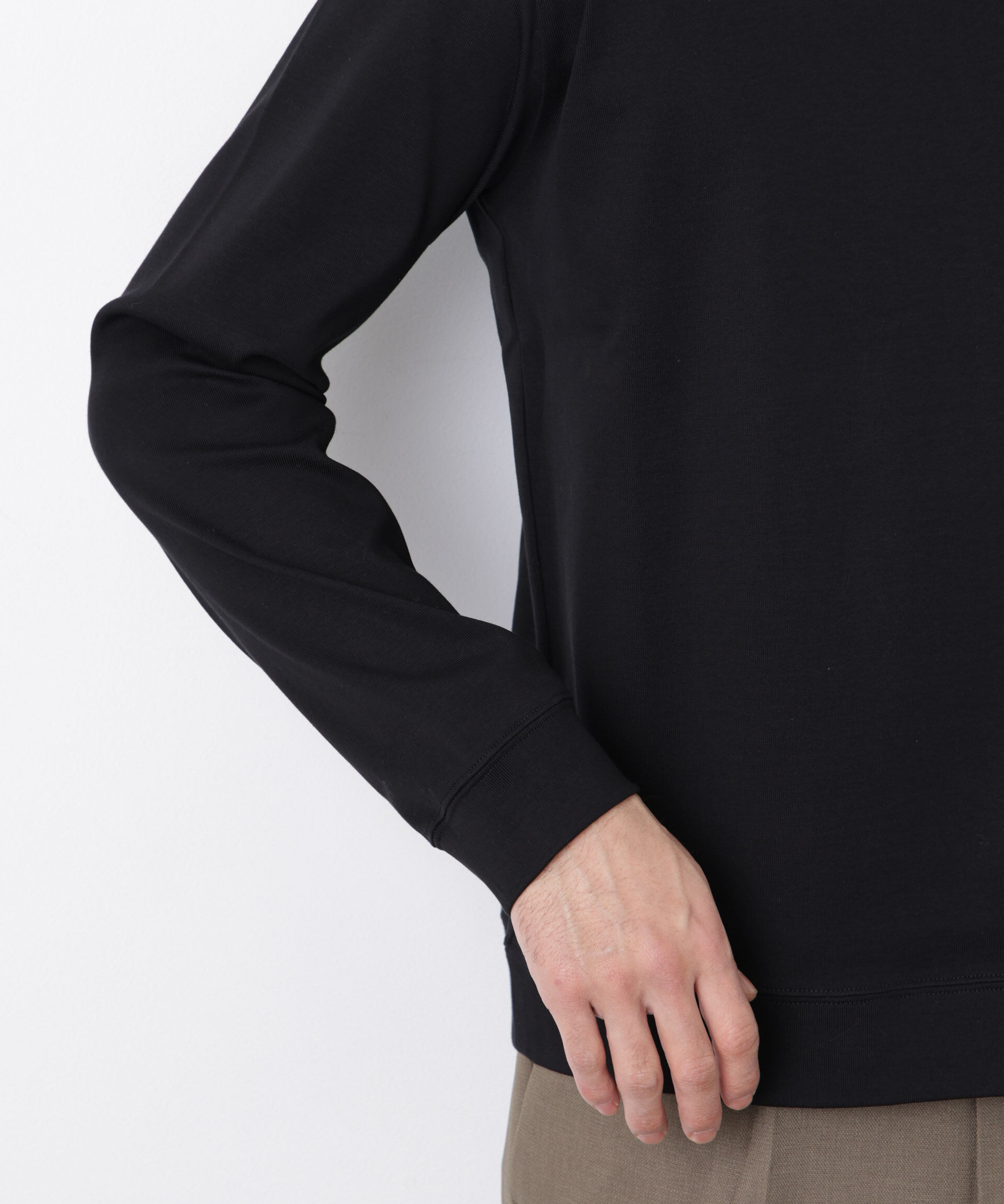 nano･universe「「FORMAL JERSEY」モックネックカットソー長袖」|Tシャツ・カットソー|